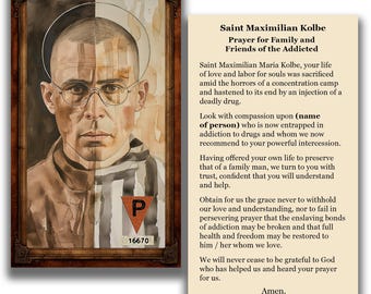 San Maximiliano María Kolbe - Oración por la familia y los amigos de los adictos - (Descarga digital)