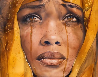 Lámina de Santa Mónica, Arte de la Oración de la Madre (Descarga digital)