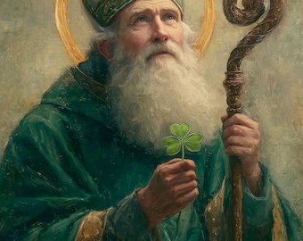 Lámina artística de San Patricio - (Descarga digital)
