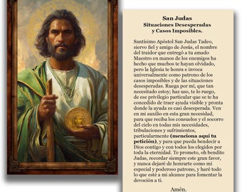 Tarjeta Devocional de San Judas - Situaciones Desesperadas y Casos Imposibles (Descarga Digital)