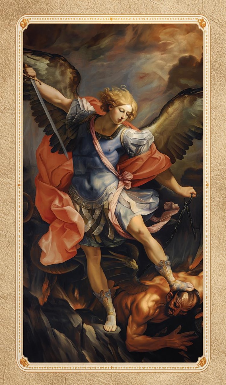 Saint Michael the Archangel - Printed Holy Prayer Card - Etsy