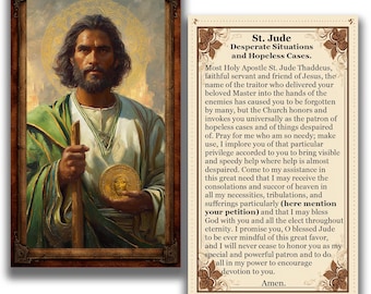 Estampa de San Judas Tadeo - Situaciones desesperadas (Descarga digital)