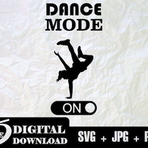 Dance SVG Cut File for Cricut, Dancer Mod On Svg, Jazz Ballet Shirt, SVG for Dancers, Dance Team Svg, Dancer Silhouette, Dance Mom Svg