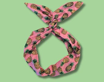 Pink Ananas Haarreif: Tropischer Sommer Haarschmuck