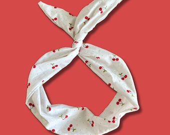 Handgefertigtes Kirsch Haarband: Verstellbares Wire Hair Wrap