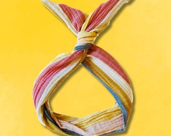 Draht-Stirnband: verstellbares Boho Boho Hair Wrap aus Baumwolle