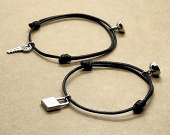 Pulsera de llave de bloqueo, pulsera a juego, pulsera de parejas