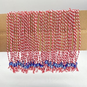 10 st rött onda öga armband, skyddsarmband med onda ögat, Mal De Ojo armband, rött snöre armband onda ögat, blått onda öga armband