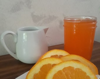 Orange Cream Scented Gel Wax Candle