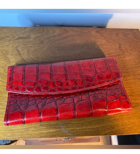 Bosca Crocco Calf Vintage leather wallet