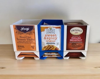 Organizador apilable de bolsitas de té: solución para guardar té con cerradura