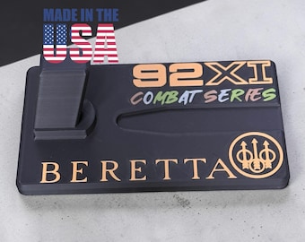 Soporte para pistola Beretta 92XI Combat Series con portacargador, soporte para exhibición de armas, soporte para pistola, decoración táctica, regalo Beretta
