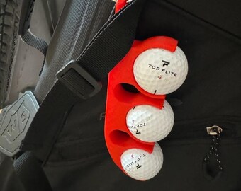 Organizador de pelotas de golf para bolsa: capacidad para 3 pelotas y tees