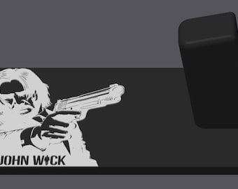 John Wick Black and White Theme Display Stand For Glock 34 - Custom Gun Display