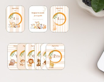 Carte étapes bébé