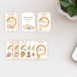 Carte étapes bébé