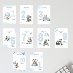 Carte étapes bébé