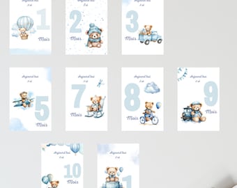 Carte étapes bébé
