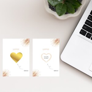 Carte surprise à gratter