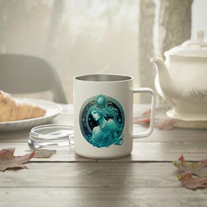 Zodiac Sign Mug, Astrology Coffee Cup, Horoscope Ceramic Mug, Celestial Drinkware, Birthday Gift Idea