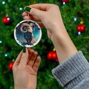 Aries Ceramic Ornament, Horoscope Gift, For Her & For Him Gift, Horoscope Signs Collection, Ceramic Ornament