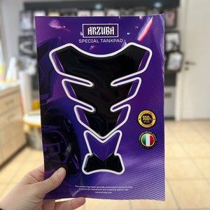 Carbon Purple Design, Universal Tank Pad, Motorcycle Tank Protector, Resin Tank Guard, Adhesives Resin Tank Protection Pad