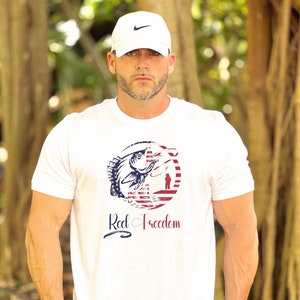 Reel Freedom American Unisex Shirt, Fishing Tshirt, Patriotic Shirt, USA Tee, Fourth Of July Shirt, American Flag Shirt, Independence Day