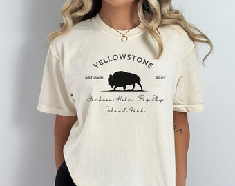Yellowstone National Park Shirt, National Park Shirt, State Shirt, Hiking Camping Shirt,  Yellowstone Comfort Colors Shirt, Park Travel Gift