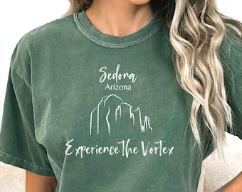 Sedona Arizona Shirt, Travel Shirt, Desert Adventure Shirt, Minimalist Shirt, Wanderlust Shirt, State Shirt, Sedona Shirt, Hiking Shirt