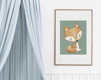 Baby Fox Cross stitch pattern - instant PDF download