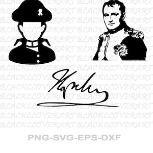 Napoleon Bonaparte Svg-paket / Digital vektor / Svg, Png, Eps, Dxf