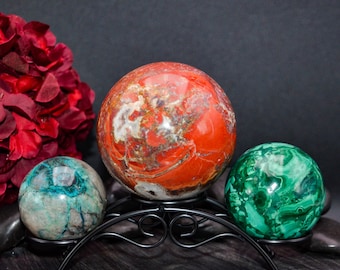 Sphere Stand, Three-Tier Black Steel Display | Crystal Collectibles | 160Mm X 49Mm X 58Mm