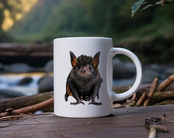 Tasse Fledermaus - Tier Notfallgeschenk Geschenkidee Mama Naturfreund Teebecher Geburtstagsgeschenk Papa Tierliebhaber Kaffeebecher