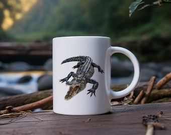 Tasse Krokodil - Tier Notfallgeschenk Alligator Geschenkidee Naturfreund Teebecher Geburtstagsgeschenk Tierliebhaber Kaffeebecher Reptil