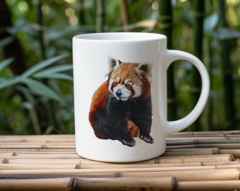 Tasse Roter Panda - Tier Notfallgeschenk Geschenkidee Mama Naturfreund Teebecher Geburtstagsgeschenk Papa Tierliebhaber Süß Kaffeebecher