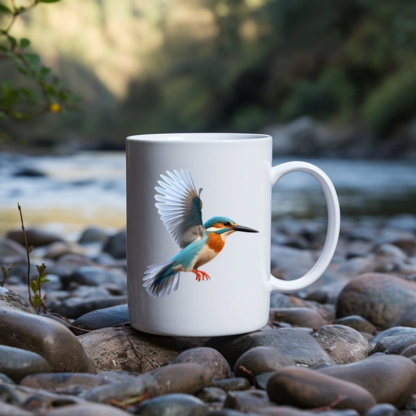 Tasse Eisvogel - Kaffeebecher Geburtstagsgeschenk Tiere Vogel Geschenk für Mama Bird Notfallgeschenk Geschenkidee Naturfreunde Tierliebhaber