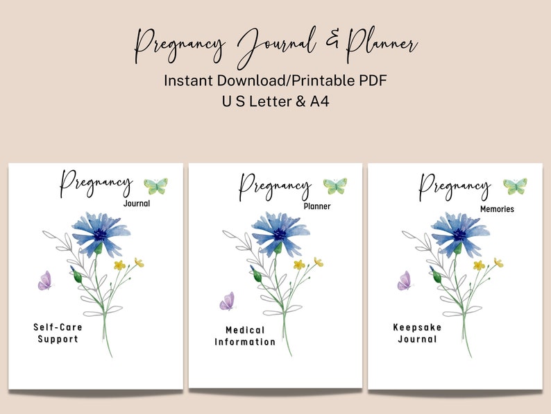 Pregnancy Planner, Digital Pregnancy Tracker, Pregnancy Journal