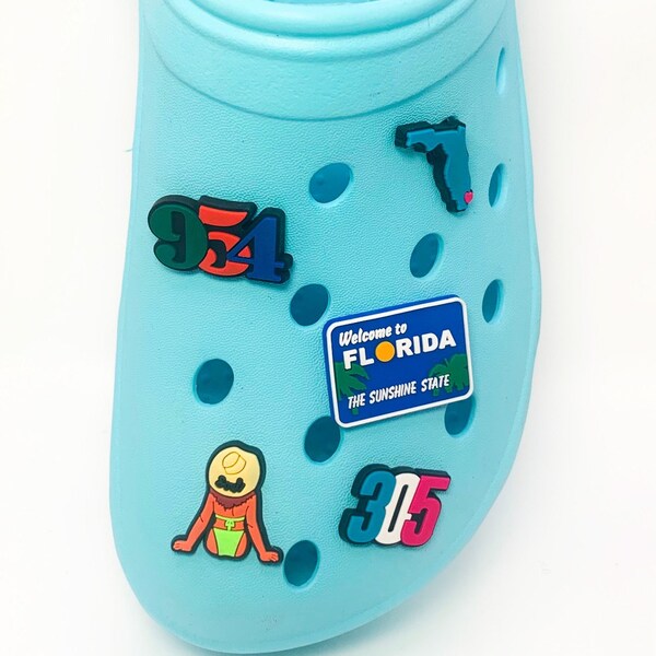 Crocs Jibbitz Miami Heat Etsy