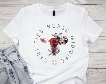 Infirmière diplômée SAGE-FEMME png | Infirmière | utérus PNG | floral | fichier png de chemise | soins infirmiers | médecin | vêtements d'hôpital