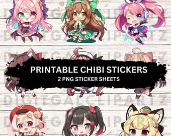 Manga stickers printable  Printable stickers, Stickers, Printables
