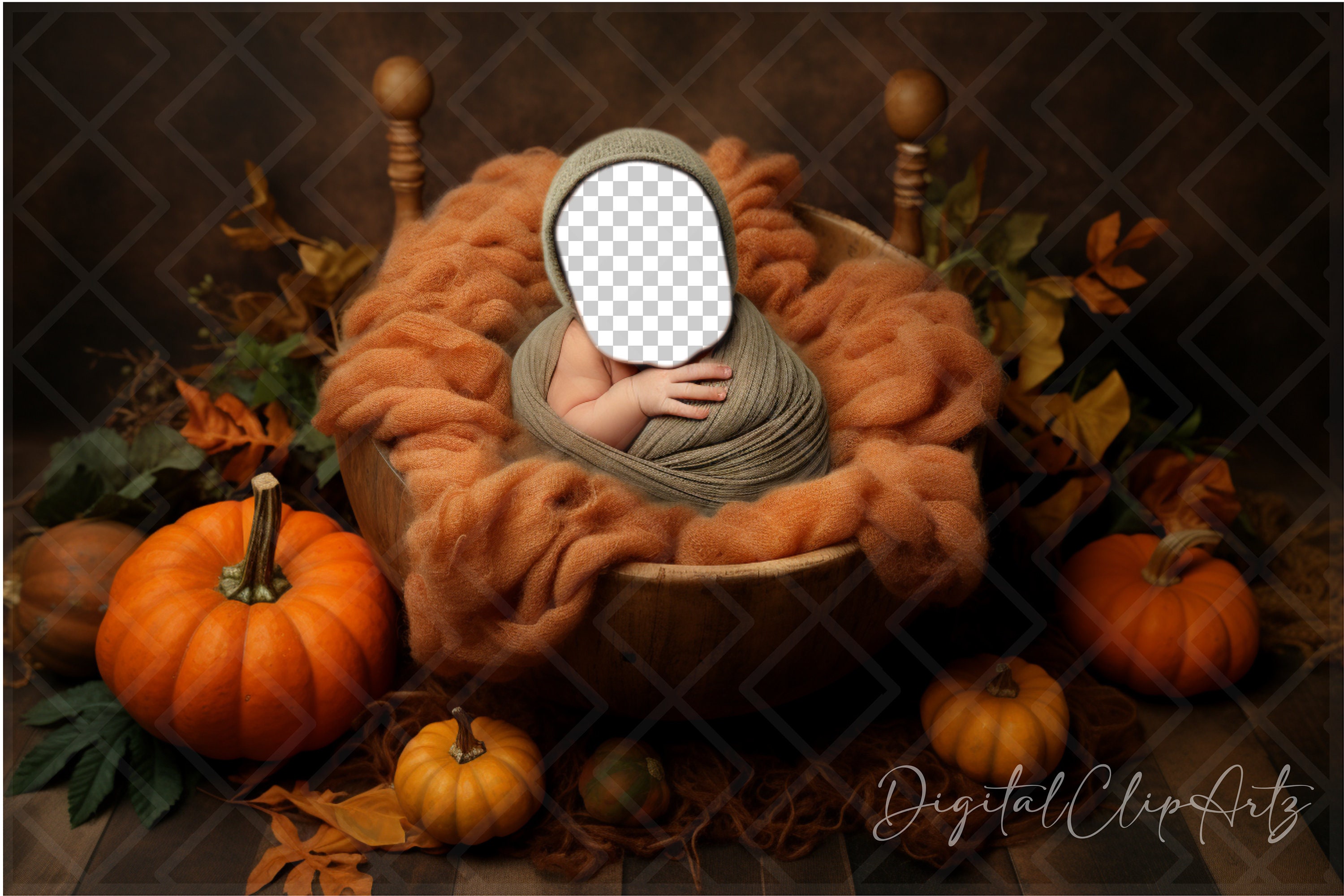 Baby In A Pumpkin, image size:3000x2000