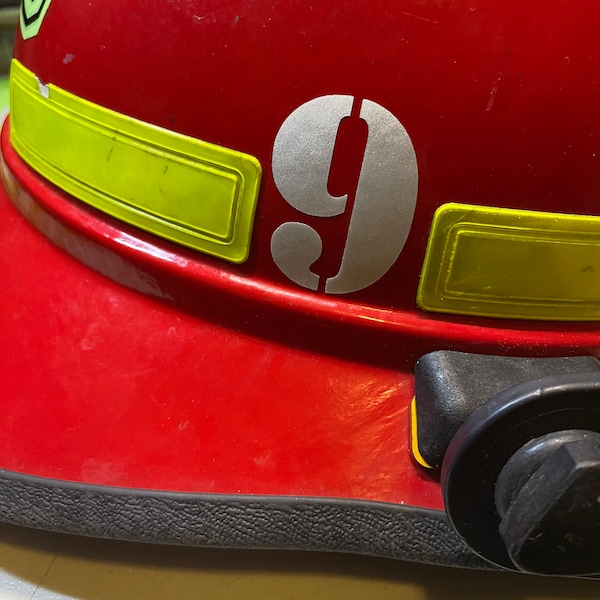 Firefighter Reflective Helmet Stickers Etsy