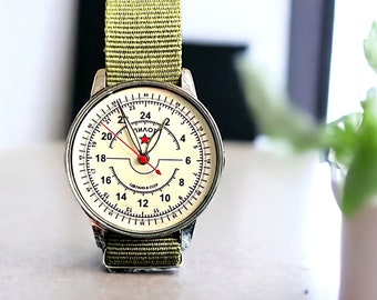 Raketa Pilot Watch Militar Soviético Retro Antiguo CCCP