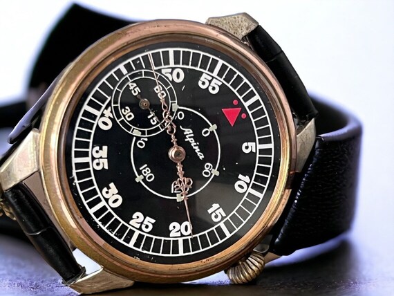 Alpina Pocket Converted Watch Swiss Antique Rare … - image 9