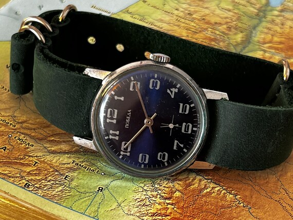 Pobeda Soviet Watch Big Numbers Mechanical. Vinta… - image 6