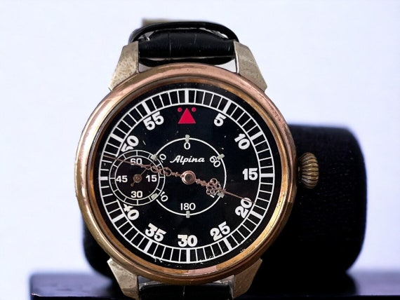 Alpina Pocket Converted Watch Swiss Antique Rare … - image 2