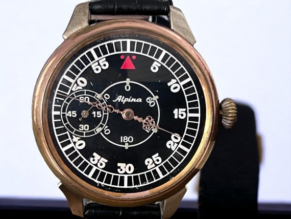 Alpina Pocket Converted Watch Swiss Antique Rare … - image 1
