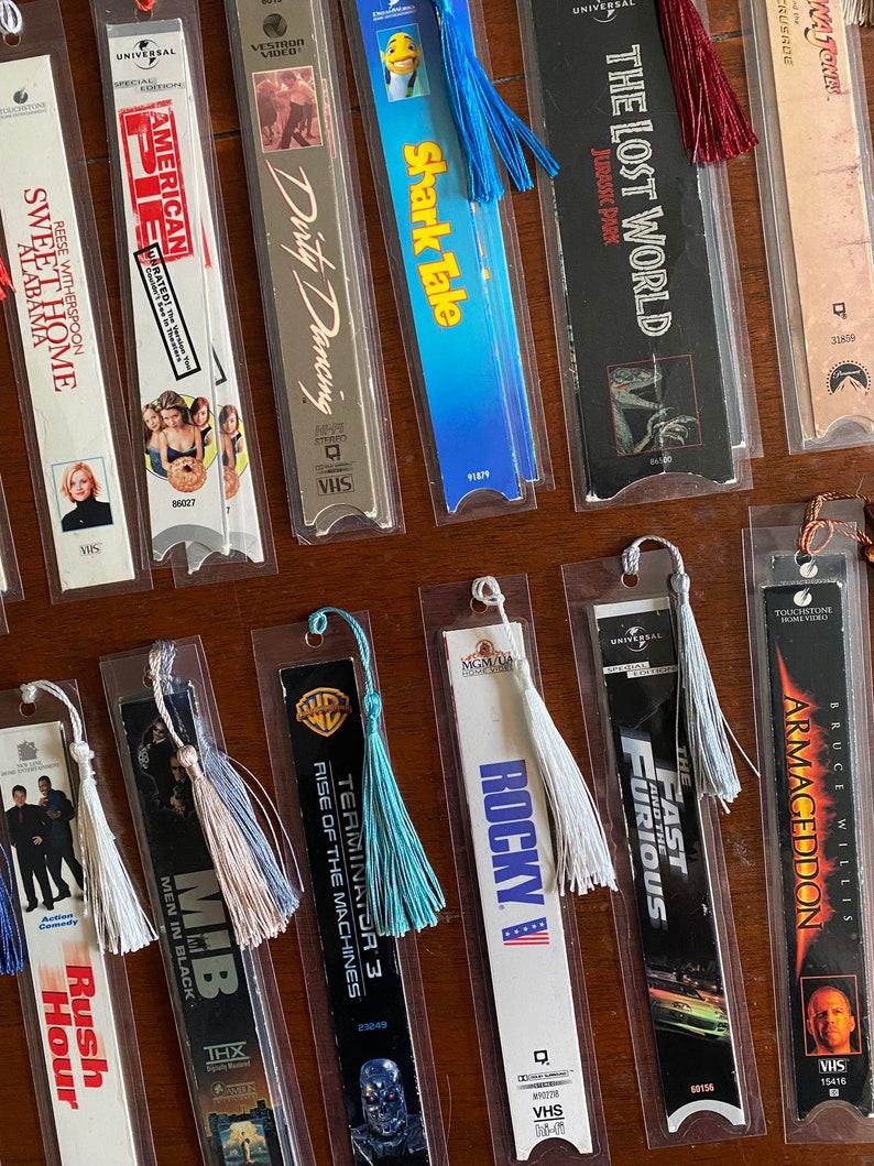VHS Bookmarks | Movie Bookmark | Movie Gifts | Book Giftsvhs Bookmarks ...