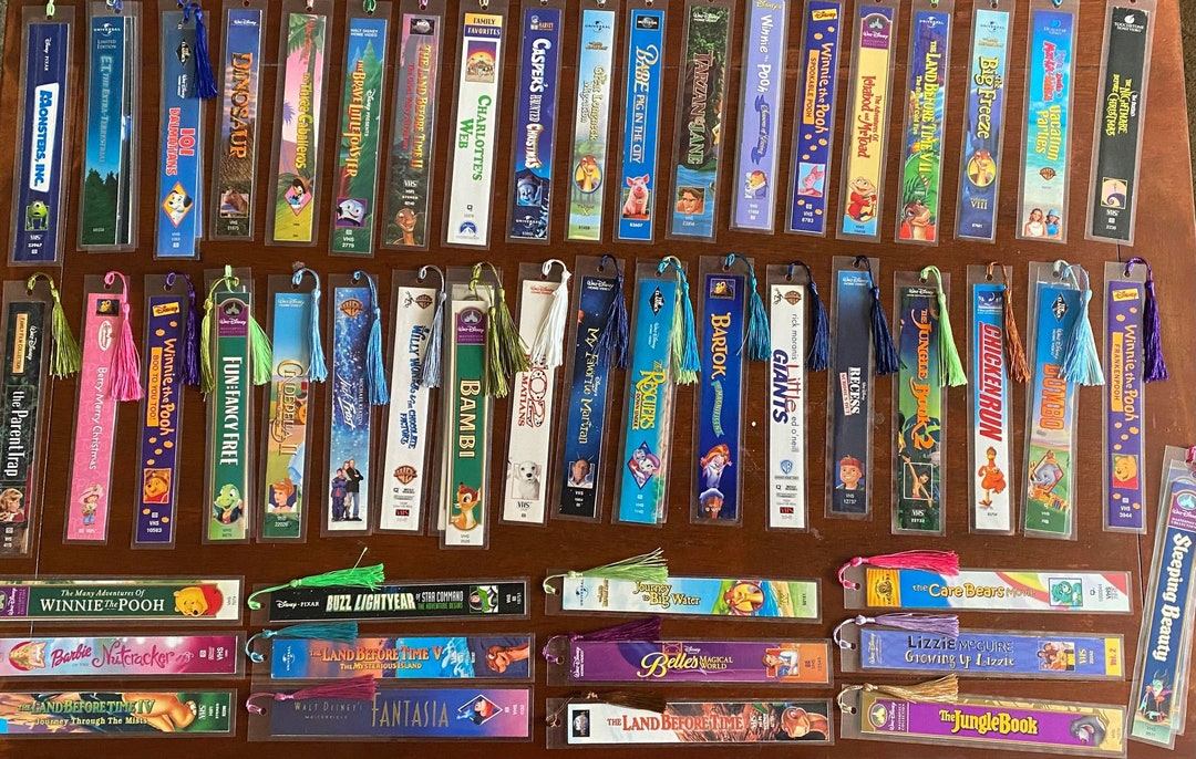 VHS Bookmarks Movie Bookmark Movie Gifts Book Giftsvhs Bookmarks Movie