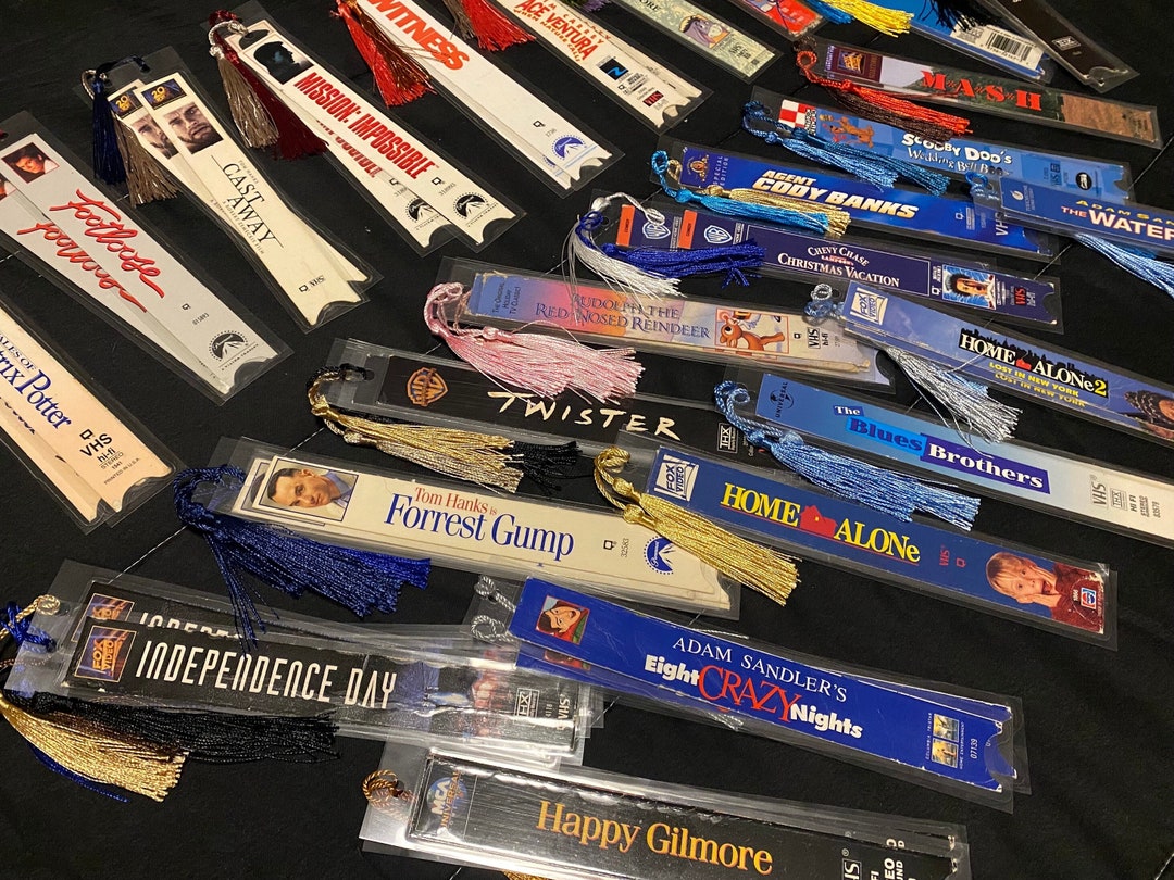 VHS Bookmarks Movie Bookmark Movie Gifts Book Gifts Etsy